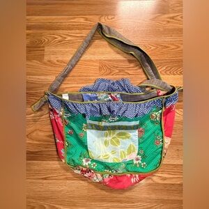 Matilda Jane Clothing VINTAGE Floral Bag - Platinum Fabric
